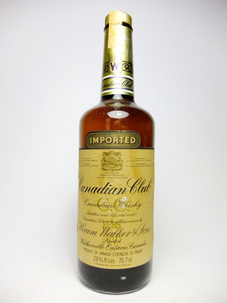 Canadian Club Blended Canadian Whisky - 1970s (40%, 75cl)