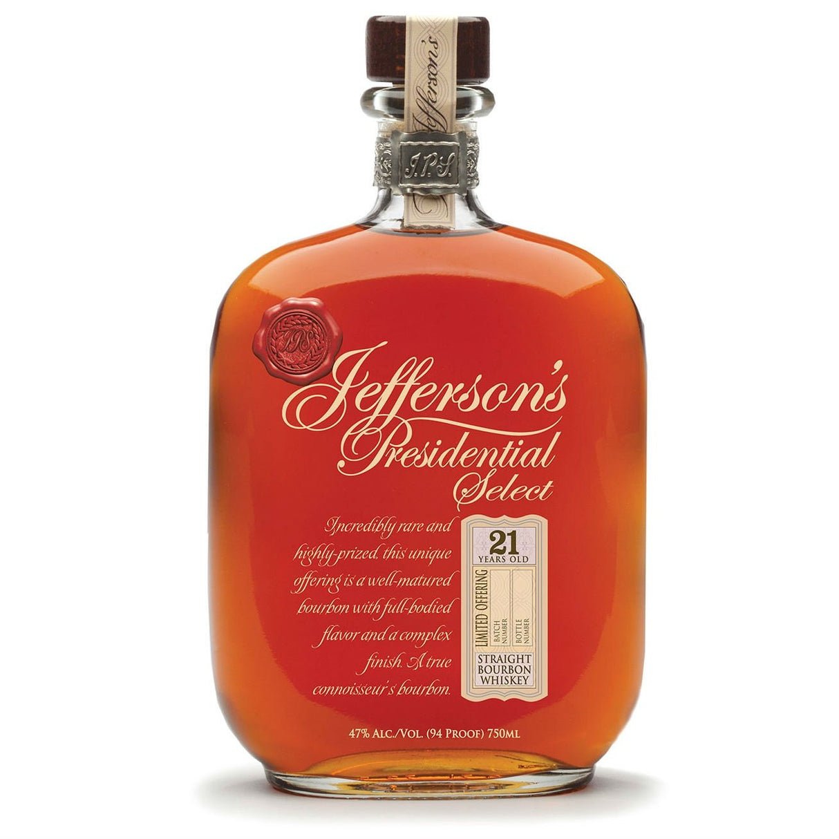 Jefferson's Presidential Select 21 Year Old Bourbon
