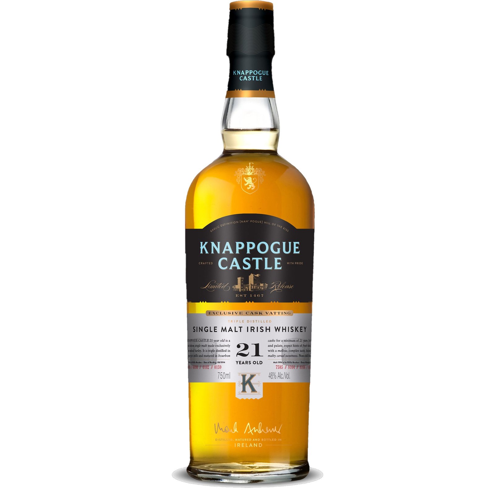 Knappogue Castle 21 Year Old Single Malt Irish Whiskey